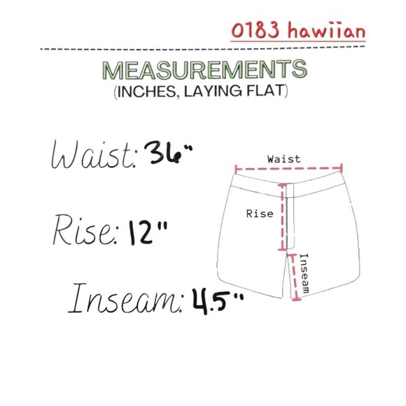 Womens 14 Comfy Royalty Fan Leaf Design HighRise 3-Button Short with Banded Hem - Picture 11 of 11